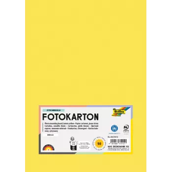Folia 614/50 12 keltainen A4 kartonki 300 g/m² 50 arkkia