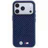 BMW M Carbon Metal Logo MagSafe-kotelo iPhone 18 Pro / 17 Pro - navy