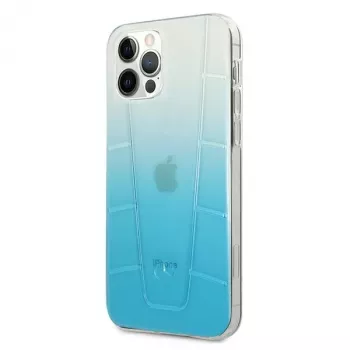 Mercedes-Benz MEHCP12LCLGBL iPhone 12 Pro Max kova kuori Transparent Line sininen