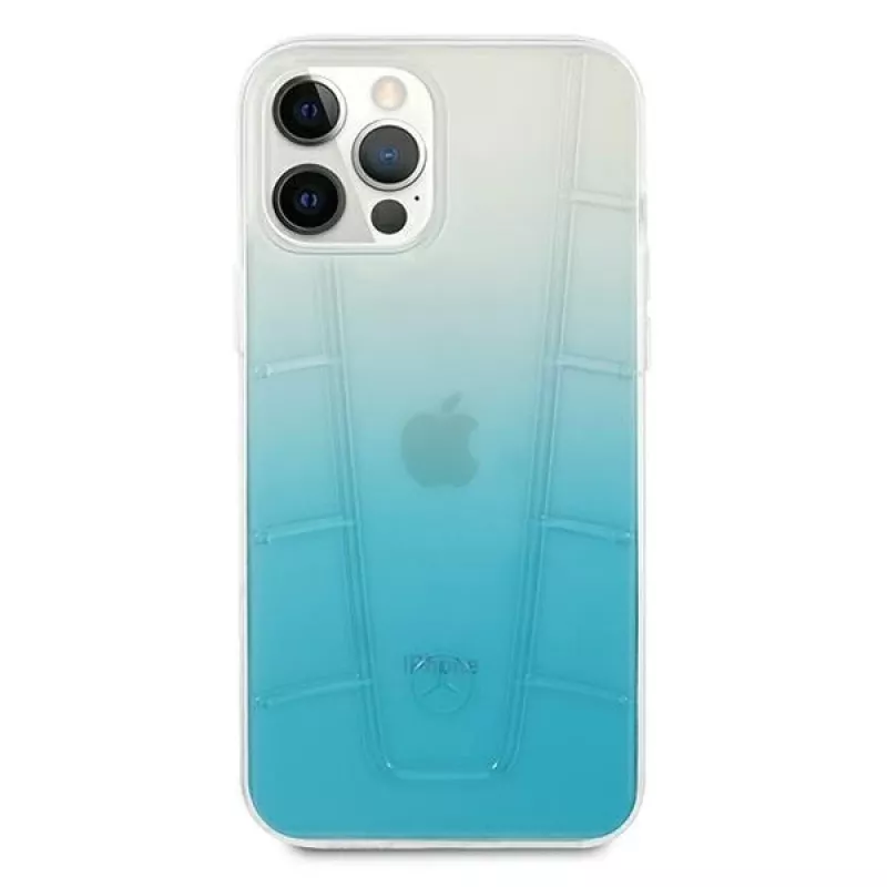 Mercedes-Benz MEHCP12LCLGBL iPhone 12 Pro Max kova kuori Transparent Line sininen