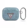 GUESS Jeans Collection vaaleansininen AirPods Pro kotelo karabiinilla
