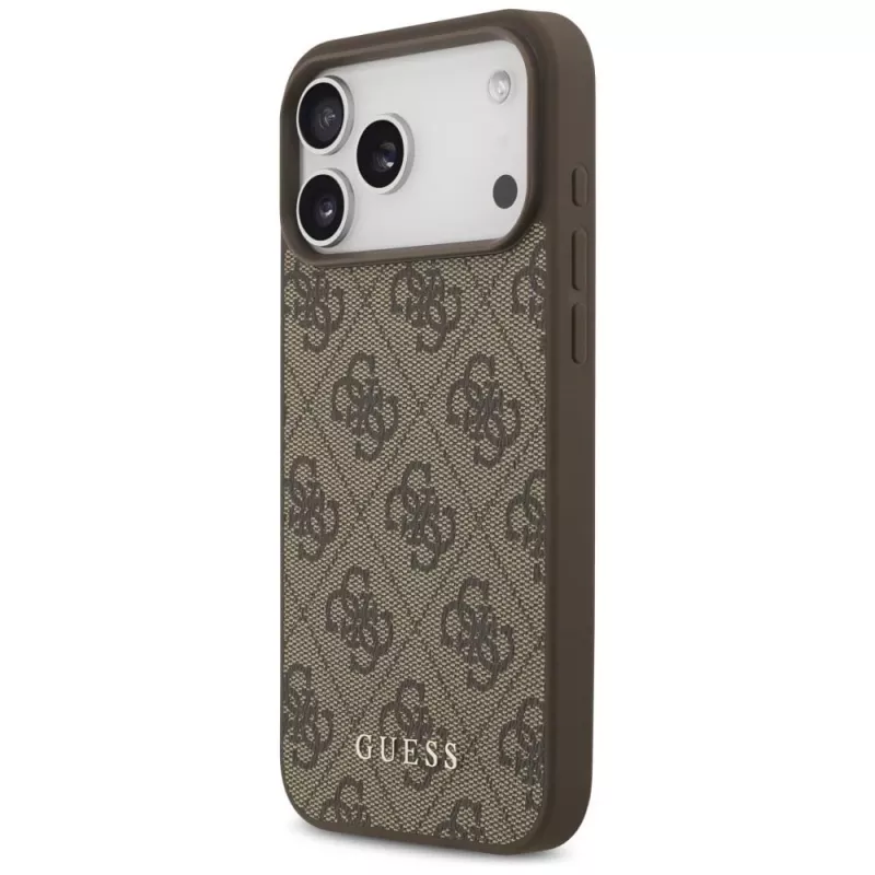 GUESS 4G Classic kotelo iPhone 18 Pro Max / 17 Pro Max - ruskea