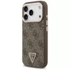GUESS 4G Triangle Logo MagSafe-kotelo iPhone 17 Pro / 18 Pro - ruskea