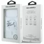 Karl Lagerfeld Liquid Glitter Karl Script Logo MagSafe-kotelo iPhone 17 Pro läpinäkyvä