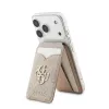 GUESS 4G Stand & Mirror MagSafe-lompakkokotelo iPhonelle - vaaleanpunainen