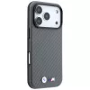BMW M Carbon Metal Logo MagSafe-kotelo iPhone 18 Pro / 17 Pro - harmaa
