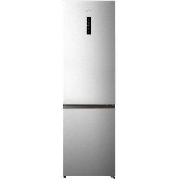 Gorenje NRK620EAXL4 vapaasti seisova jääkaappi-pakastin, 331L kokonaiskapasiteetti, NoFrost Plus, ruostumaton teräs -optiikka, energialuokka E