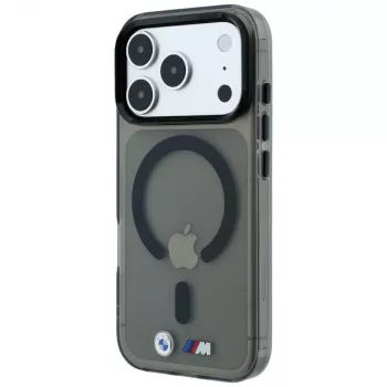BMW M IML Glossy Metal logo & koristeet MagSafe-kotelo iPhone 18 Pro / 17 Pro - musta