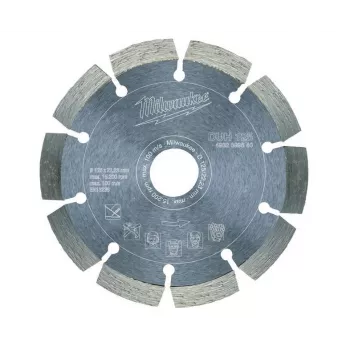 MILWAUKEE DUH timanttilaikka 125 mm, segmentoitu, kuivaleikkaus betonille, kivelle, muuraukselle