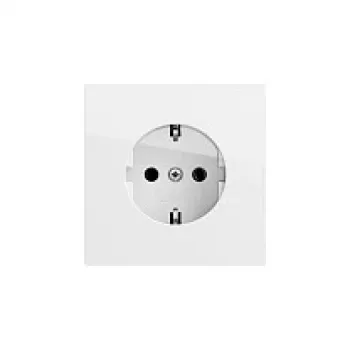 Gira 446670 SCHUKO-pistorasia, uppoasennus, puhtaanvalkoinen kiiltävä, 16 A, 250 V, System 55