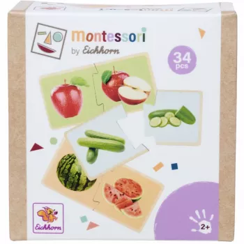 Eichhorn Montessori palapeli - puinen tappipalapeli taaperoille 12 kuukaudesta alkaen, FSC 100%