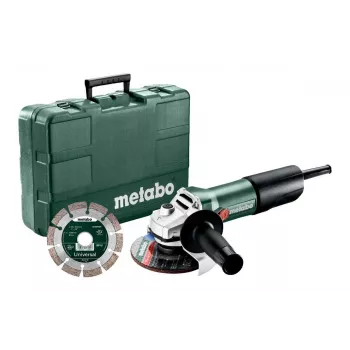 Metabo W 850-125 125 mm kulmahiomakonesarja timanttilaikalla ja kuljetuslaukulla