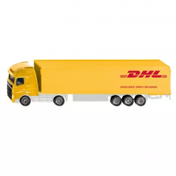 SIKU BLISTER Volvo puoliperävaunuyhdistelmä DHL 1:87 die-cast puoliperävaunuyhdistelmä