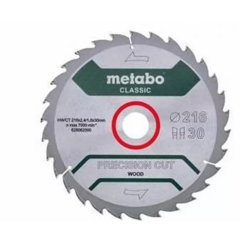Metabo 628062000 Precision Cut Classic pyörösahanterä 216 mm x 30 mm x 40T