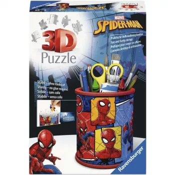 RAVENSBURGER 3D-palapeli kynäteline Spider-Man - 54 palaa, virallinen Marvel, Easy Click