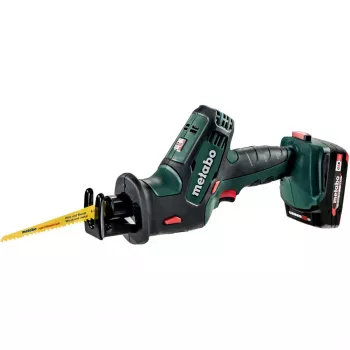 Metabo SSE 18 LTX Compact akkupuukkosaha (2x 2,0 Ah Li-Ion, metaBOX 145 L)