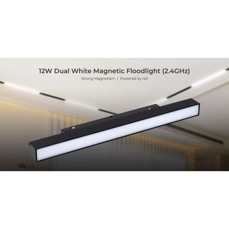 MIBOXER MF2-12A-RF LED 48V kiskospot 12W CCT 2.4G Tunable White musta