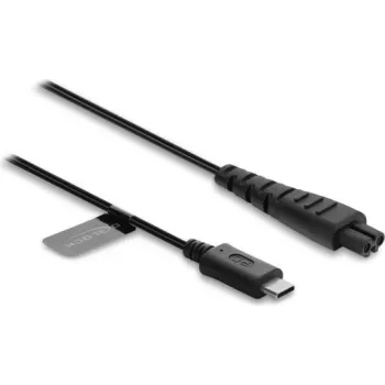 Delock USB Type-C™ latauskaapeli 5 V sähköparranajokoneille yhteensopiva Remington HC4250, MB4200, MB6850 -sarjan kanssa – 1,2 m varakaapeli, musta