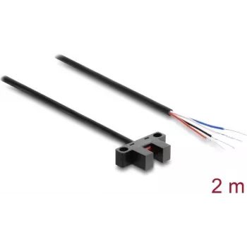 Delock haarukkavalokenno 5 mm tyyppi K 4 avoimella kaapelipäällä PNP L/D vaihdettava 2 m