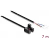 Delock haarukkavalokenno 5 mm tyyppi F 4 avoimella kaapelipäällä PNP L/D vaihdettava 2 m