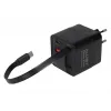 ALLNET 65W GaN USB-C PD seinälaturi Quick Charge 3.0, 2x USB-C ja 1x USB-A