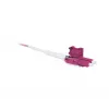 SYNERGY21 OM4 LC-LC duplex Uniboot Push-Pull kuitu-patchkaapeli, 5 m, aqua, LSZH, 2 mm