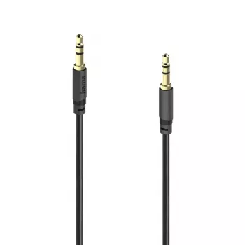 Hama Basic Line 3,5 mm klinkki-audiokaapeli, uros urokseen, 3 m, musta