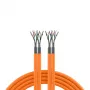 EFB Elektronik INFRALAN Cat.7 1000 AWG23 S/FTP 2x4P CPR Eca oranssi 100 m asennuskaapeli