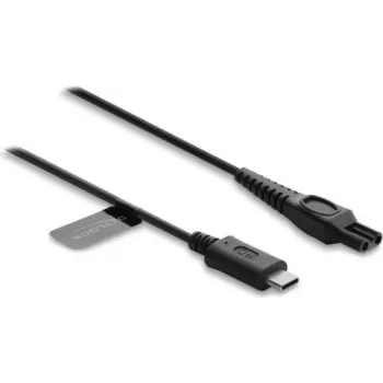 Delock USB Type-C latauskaapeli 15 V sähköparranajokoneille, yhteensopiva Philips OneBlade Pro 360 HQ7 HQ8 HQ9 -sarjan kanssa, varakaapeli 1 m