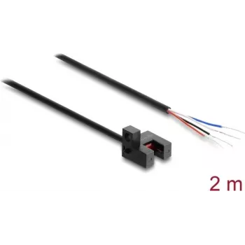 Delock haaravalokenno 5 mm tyyppi R 4 avoimella kaapelipäällä NPN L/D vaihdettavissa 2 m