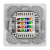 LOGILINK Cat.6A seinäliitäntärasia 2xRJ45 STP, pystysuora, signaalinvalkoinen