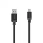 Hama USB-A Micro-USB-kaapeli, 2 m, musta