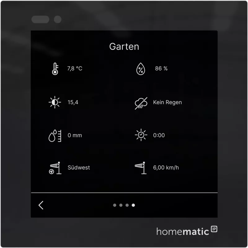 Homematic IP Glasdisplay - plus (HmIP-WGD-PL) Älykodin kosketuskäyttönäyttö