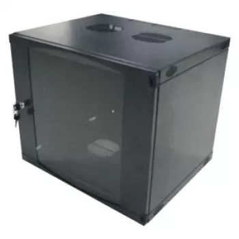 LogiLink 19 tuuman seinäasennus-yksittäiskaappi 6U, Flat Pack, musta (RAL 9005)