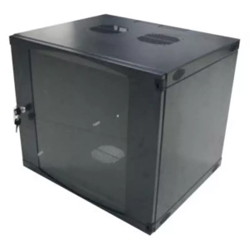 LogiLink 19 tuuman seinäasennus-yksittäiskaappi 6U, Flat Pack, musta (RAL 9005)