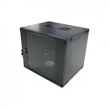 LogiLink 19 tuuman seinäasennus-yksittäiskaappi 6U, Flat Pack, musta (RAL 9005)