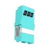 EFB Elektronik LC Duplex OM3 Multimode kuitu-liitin, laipaton, aqua, keraaminen holkki