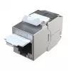 EFB Elektronik E-200130 Keystone Slim/Short Cat.6A suojattu sinkkipainevalumoduuli 10G