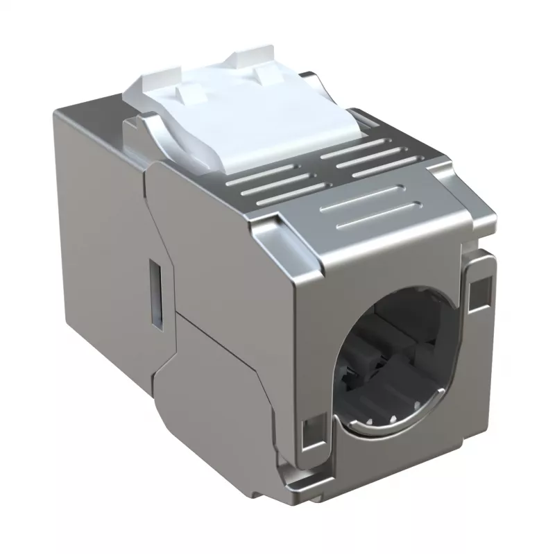 EFB Elektronik E-200130 Keystone Slim/Short Cat.6A suojattu sinkkipainevalumoduuli 10G
