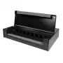 LogiLink konsolidointipistelaatikko 8 tai 12 Keystone-moduulille, metalli, musta
