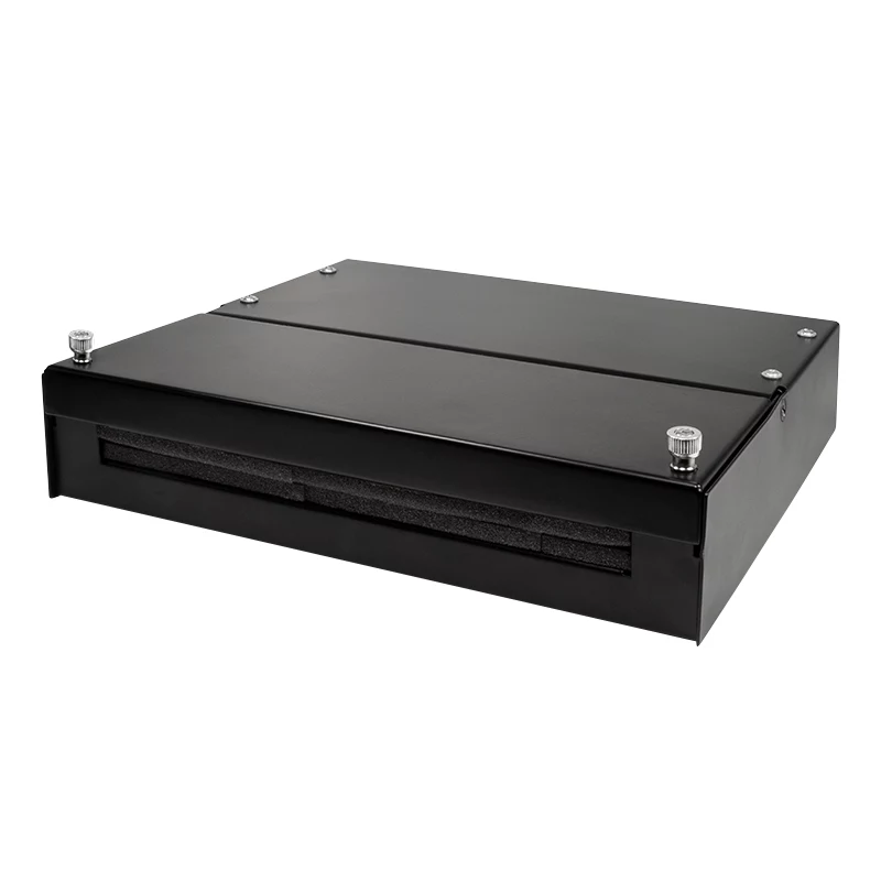 LogiLink konsolidointipistelaatikko 8 tai 12 Keystone-moduulille, metalli, musta