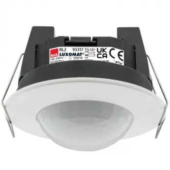 BEG BRCK LUXOMAT BL-2-DE kattoon upotettava liiketunnistin PIR, 360°, 2300 W, valkoinen