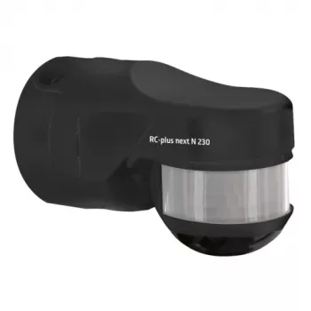 BEG RC-plus next N 230 musta liiketunnistin, 230° tunnistusalue ja alikulun suojaus