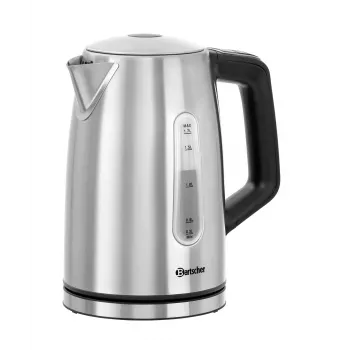 Bartscher 1,7 l vedenkeitin digitaalisella lämpötilansäädöllä 200133, 14 tasoa 35-100 °C, ruostumaton teräs, 2200 W