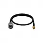 LogiLink WL0104 WLAN pigtail-kaapeli, N-uros RP-SMA, 0,5 m, musta