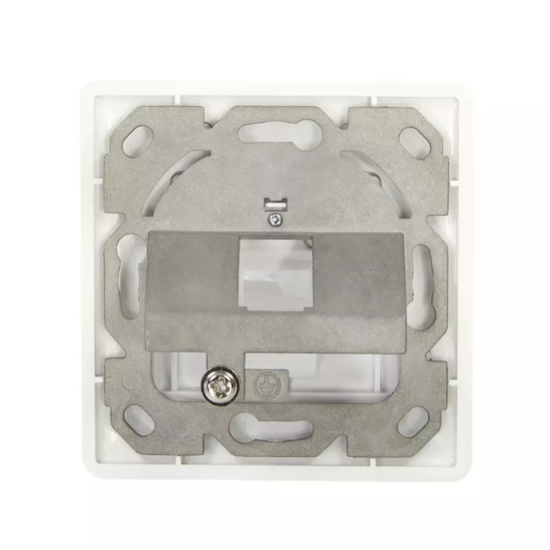LogiLink Keystone-peite 1 moduulille, saksalainen tyyppi, puhtaanvalkoinen