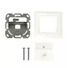 LogiLink Keystone-peite 1 moduulille, saksalainen tyyppi, puhtaanvalkoinen