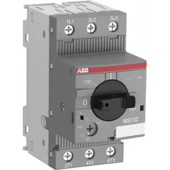 ABB MS132-0.4 moottorinsuojakytkin, 0,25-0,4 A, 3-napainen, 690 V AC, 100 kA, terminen-magneettinen, DIN-kisko