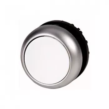 Eaton M22-D-W litteä painonappi, hetkellinen, valkoinen, 22,5 mm asennus, IP66/IP67/IP69K