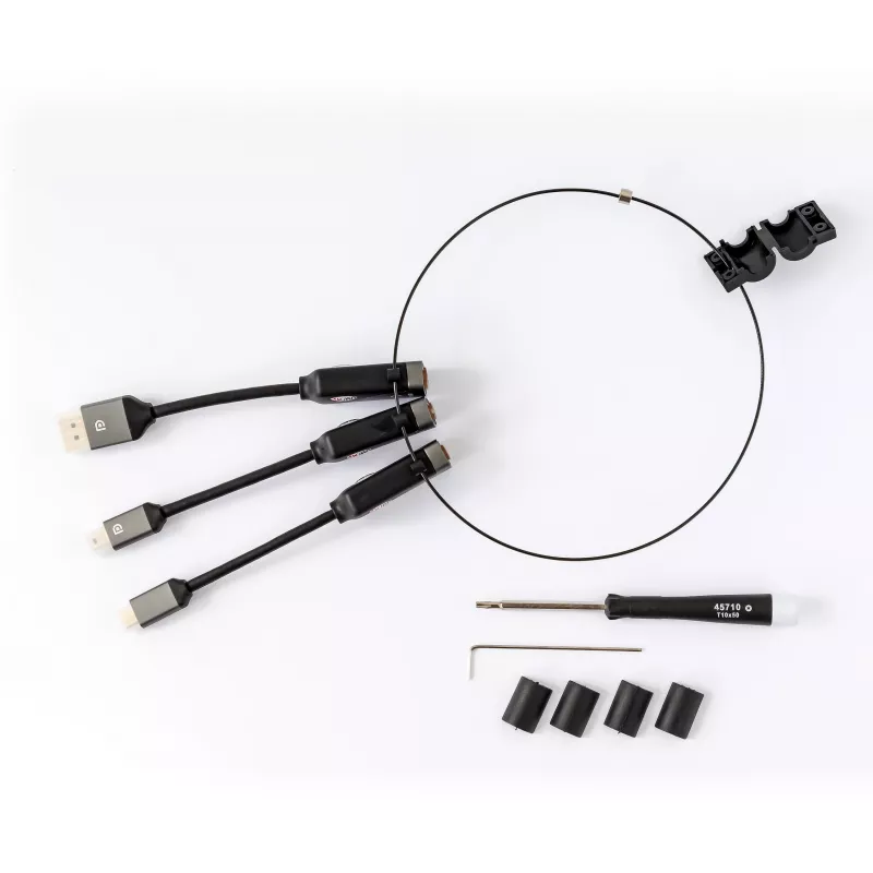 Kindermann HDMI-adapterirengas 4K60 - alumiini